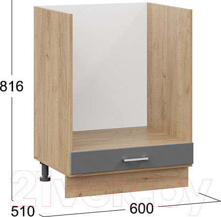 Изображение товара Шкаф под духовку ТриЯ Габриэлла 1Н6Б (дуб крафт золотой/титан)