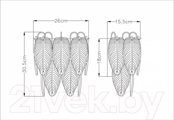 Изображение товара Бра Arte Lamp Evie A4052AP-2SG