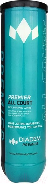 Изображение товара Набор теннисных мячей Diadem Premier All Court / BALL-4CASE-ALLCRT (4шт)