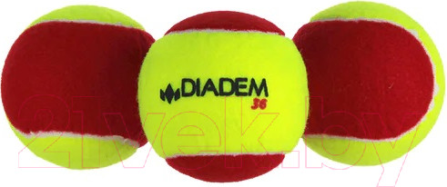 Изображение товара Набор теннисных мячей Diadem Stage 3 Red / BALL-CASE -RED-3 (3шт)