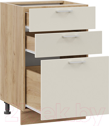 Изображение товара Шкаф-стол кухонный ТриЯ Габриэлла 1Н5Я3 (дуб крафт золотой/крем)