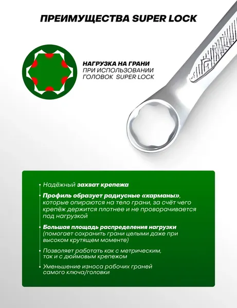Изображение товара Гаечный ключ RockForce RF-75517HD (28034)