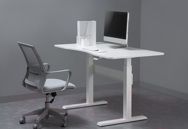 Изображение товара Письменный стол Ergosmart Air Desk S (белый)