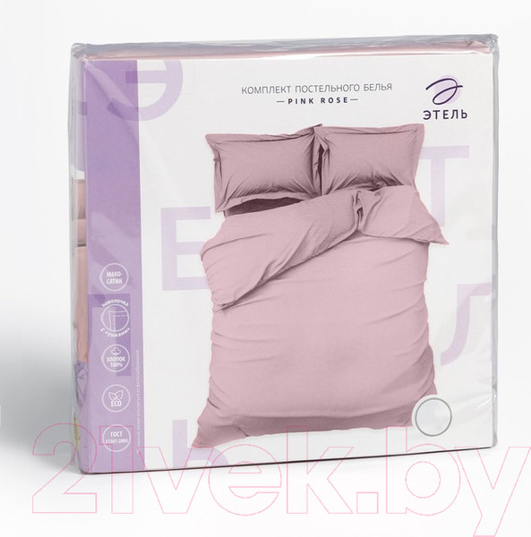 Изображение товара Комплект постельного белья Этель Pink Rose / 9144549