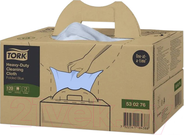 Изображение товара Набор салфеток хозяйственных Tork Нетканые в салфетках 530276 / 9076393