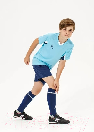 Изображение товара Футбольная форма Kelme Short-Sleeved Football Suit / 8251ZB3002-405 (р.110, голубой/темно-синий)