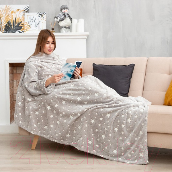 Изображение товара Плед с рукавами Этель Звезды / 9021377