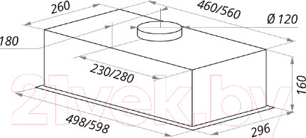Изображение товара Вытяжка скрытая Maunfeld Crosby Light (C) 60 (черный)