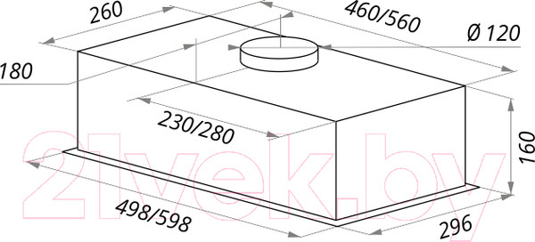 Изображение товара Вытяжка скрытая Maunfeld Crosby Light (C) 60 (белый)