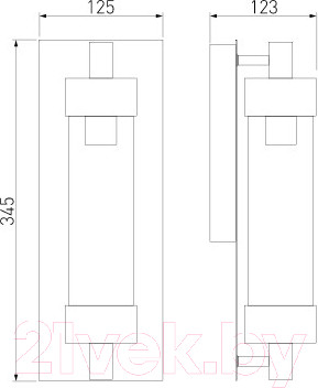Изображение товара Бра уличное Elektrostandard Pipe D / 35151/D (коричневый)