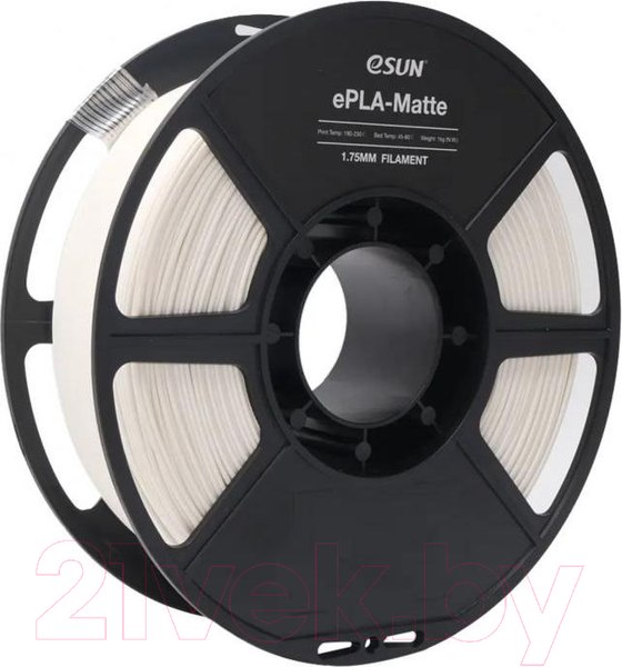 Изображение товара Пластик для 3D-печати eSUN ePLA-Matte / ePLA-Matte175MW1 (1.75мм, молочный белый)