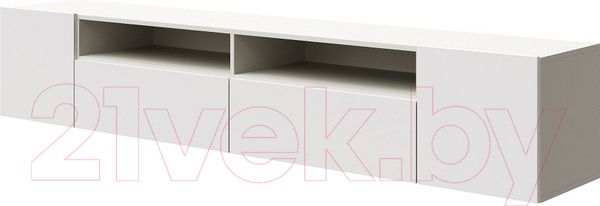 Изображение товара Тумба Мебель-КМК 2Д2Я Женева 0889.2 (белый/белый глянец)