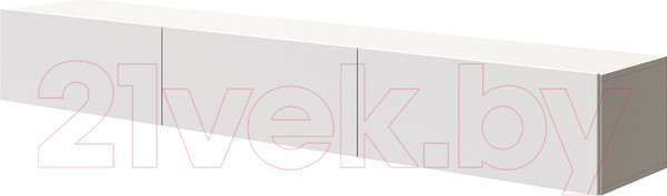 Изображение товара Тумба Мебель-КМК 3я Женева 0889.3 (белый/белый глянец)