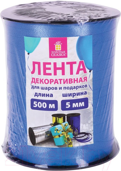 Изображение товара Лента декоративная Золотая сказка 591807 (синий)