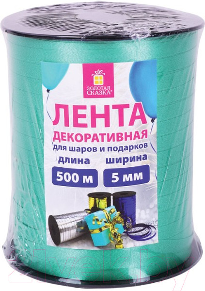 Изображение товара Лента декоративная Золотая сказка 591809 (зеленый)