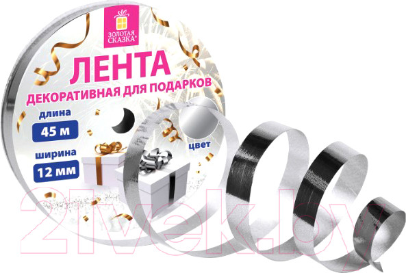 Изображение товара Лента декоративная Золотая сказка 591821 (серебряный металлик)