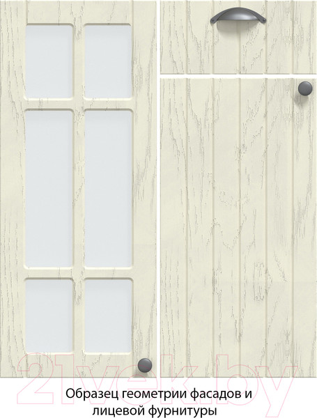 Изображение товара Кухонный гарнитур Интерлиния Берес 2.4А (дуб английский/бискайская сосна)