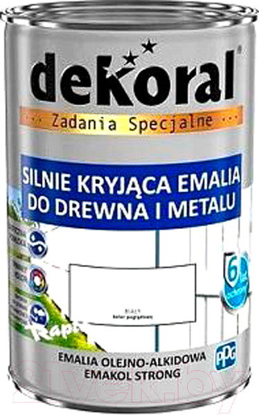 Изображение товара Эмаль Dekoral Emakol Strong (900мл, коричневый)