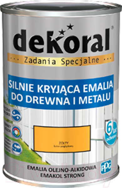 Изображение товара Эмаль Dekoral Emakol Strong (900мл, лазурный светлый)