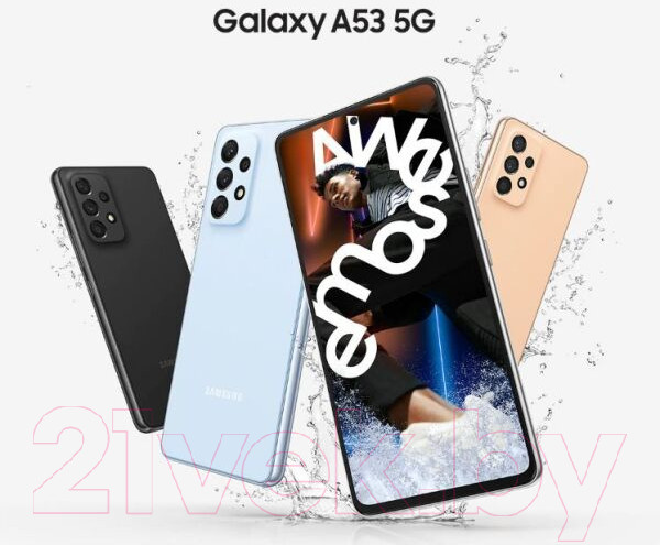 Изображение товара Смартфон Samsung Galaxy A53 5G 6GB/128GB / SM-A536E (черный)