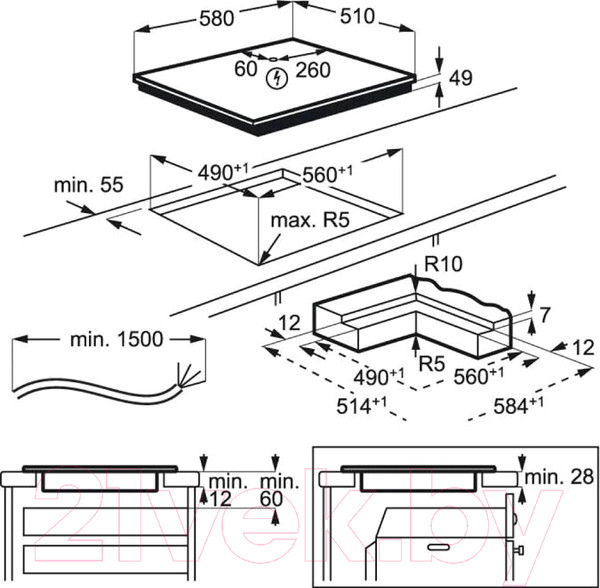Изображение товара Индукционная варочная панель Electrolux EIV634