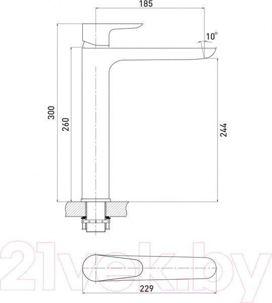 Изображение товара Смеситель Gross Aqua Evo 6245297C