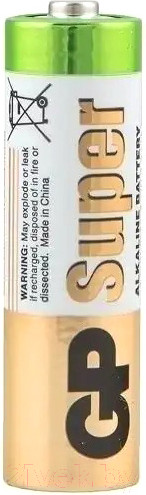 Изображение товара Комплект батареек GP Batteries Super Alkaline АА / GP 15A-2CRB10 (10шт)