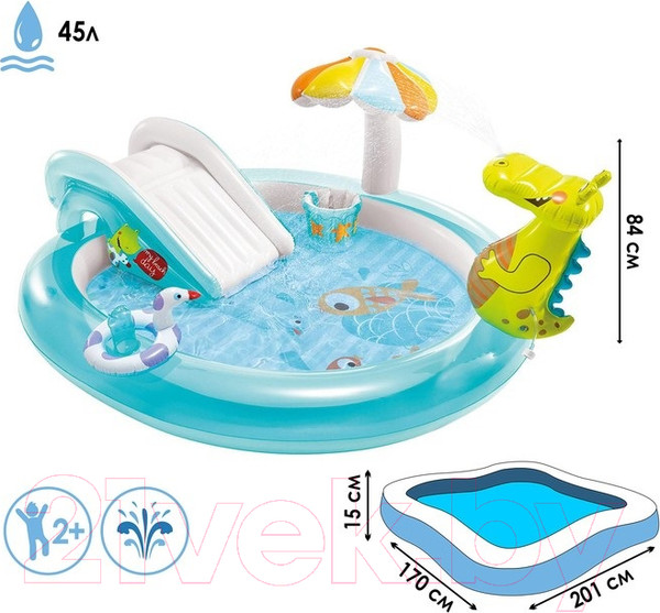Изображение товара Водный игровой центр Intex Крокодильчик / 57165NP