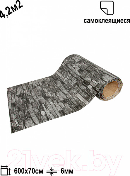 Изображение товара Панель ПВХ Lako Decor Самоклеящаяся 70x600(6мм) / LKD-16-05-112 (каменная кладка)