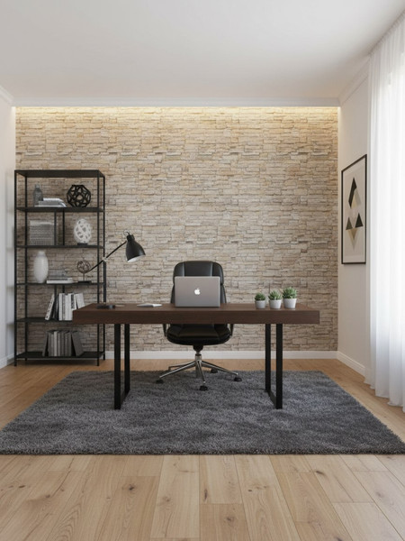 Изображение товара Панель ПВХ Lako Decor Самоклеящаяся 70x600(6мм) / LKD-16-05-111 (каменная кладка)