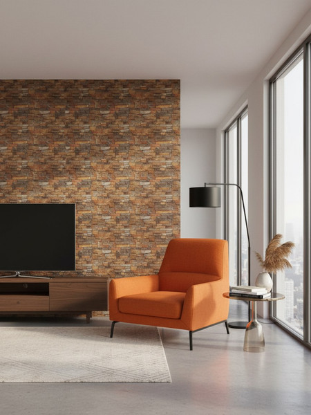 Изображение товара Панель ПВХ Lako Decor Самоклеящаяся 70x600(6мм) / LKD-16-05-110 (каменная кладка)