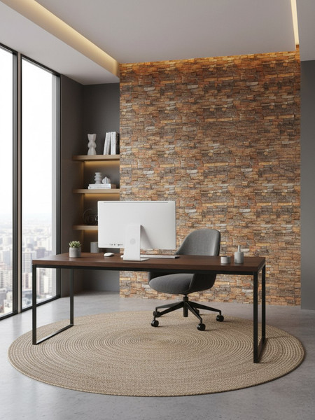 Изображение товара Панель ПВХ Lako Decor Самоклеящаяся 70x600(6мм) / LKD-16-05-110 (каменная кладка)