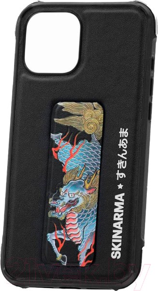 Изображение товара Чехол-накладка Skinarma Shinwa Sutando для iPhone 12 Pro Max (лазурный дракон)