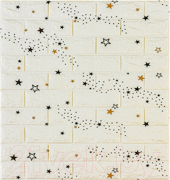 Изображение товара Панель ПВХ Lako Decor Самоклеящаяся 70x77(5мм) / LKD-87-04-10 (звездное небо)