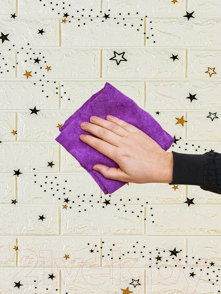 Изображение товара Панель ПВХ Lako Decor Самоклеящаяся 70x77(5мм) / LKD-87-04-10 (звездное небо)