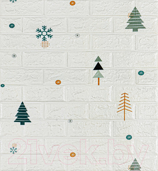 Изображение товара Панель ПВХ Lako Decor Самоклеящаяся 70x77(5мм) / LKD-87-04-22 (лес)