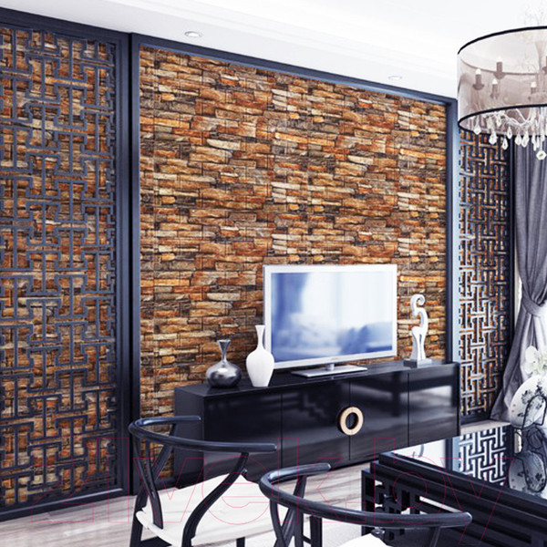 Изображение товара Панель ПВХ Lako Decor Самоклеящаяся 70x77(6мм) / LKD-16-05-10 (каменная кладка)