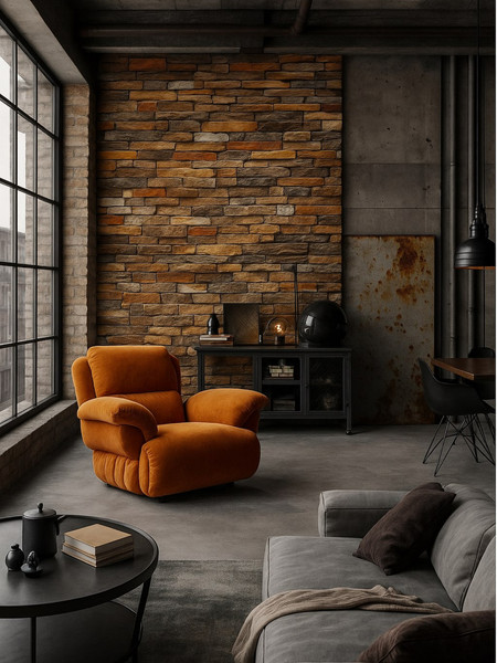 Изображение товара Панель ПВХ Lako Decor Самоклеящаяся 70x77(6мм) / LKD-16-05-10 (каменная кладка)