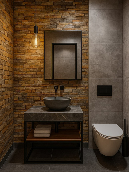 Изображение товара Панель ПВХ Lako Decor Самоклеящаяся 70x77(6мм) / LKD-16-05-10 (каменная кладка)