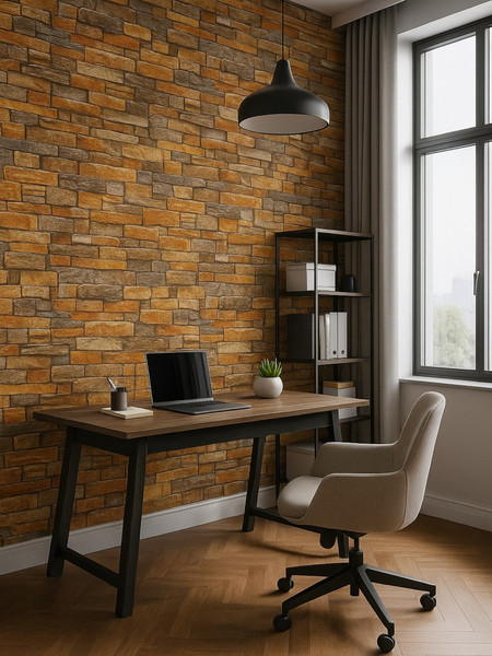 Изображение товара Панель ПВХ Lako Decor Самоклеящаяся 70x77(6мм) / LKD-16-05-10 (каменная кладка)