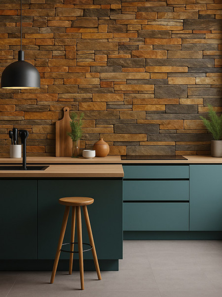 Изображение товара Панель ПВХ Lako Decor Самоклеящаяся 70x77(6мм) / LKD-16-05-10 (каменная кладка)