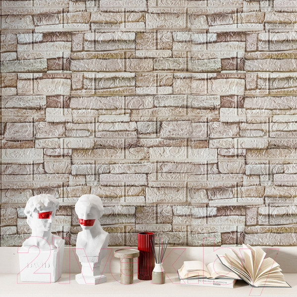 Изображение товара Панель ПВХ Lako Decor Самоклеящаяся 70x77(6мм) / LKD-16-05-11 (каменная кладка)