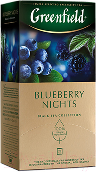 Изображение товара Чай пакетированный GREENFIELD Blueberry Nights (25пак)