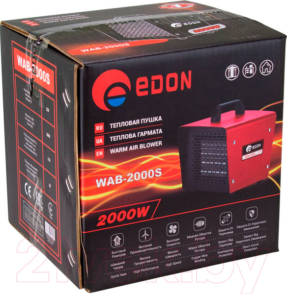 Изображение товара Тепловая пушка электрическая Edon WAB-2000S