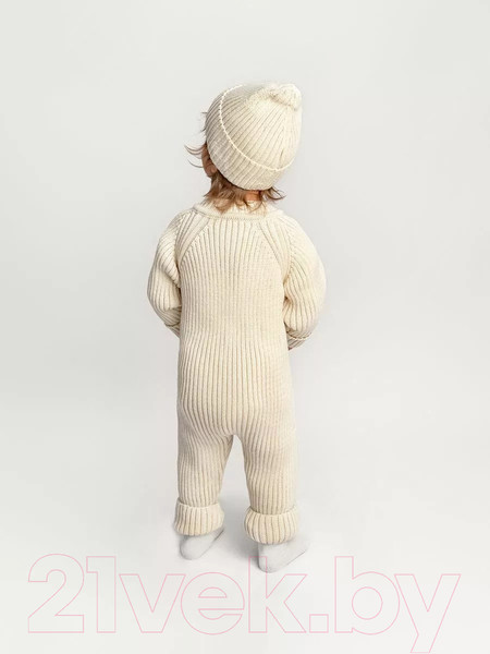 Изображение товара Комбинезон для малышей Amarobaby Pure Love Tot / AB-OD22-PLT5/33-74 (молочный, р. 74)