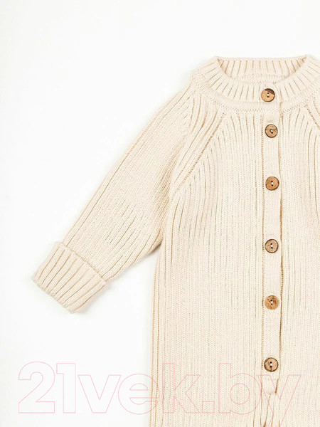 Изображение товара Комбинезон для малышей Amarobaby Pure Love Tot / AB-OD22-PLT5/33-74 (молочный, р. 74)