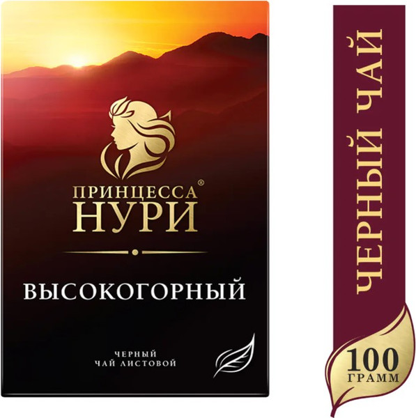 Изображение товара Чай листовой Принцесса Нури Высокогорный (100г)