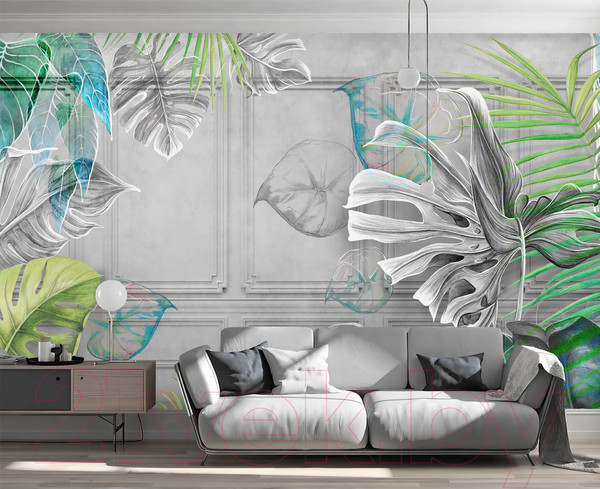 Изображение товара Фотообои листовые Vimala Листья в классике (270x500)