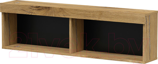 Изображение товара Горка Интерлиния Quartz-7 с подсветкой (дуб нокс/черный)