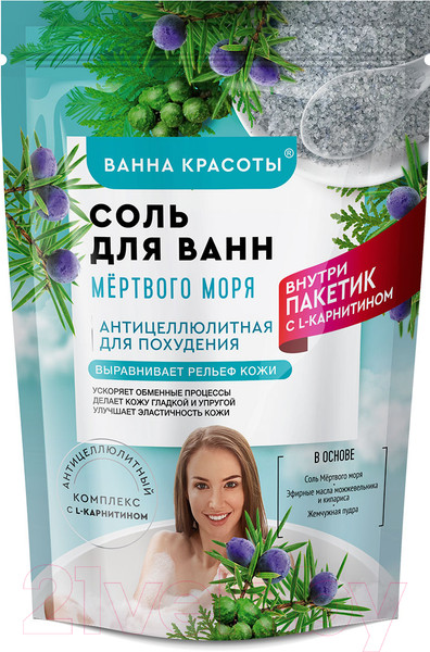 Изображение товара Соль для ванны Fito Косметик Ванна красоты Мертвого моря (530г)